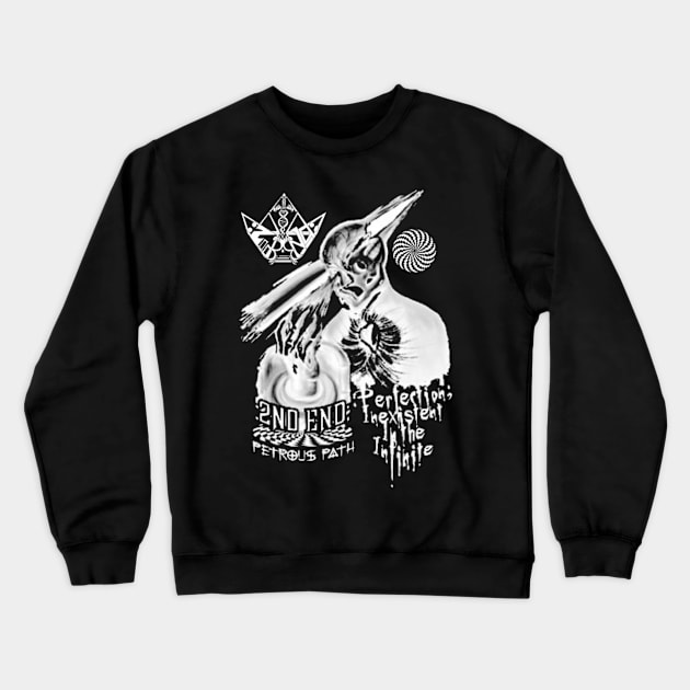 Official :2nd End; Enlightement With Lyrics (White) Crewneck Sweatshirt by 2ndEnd